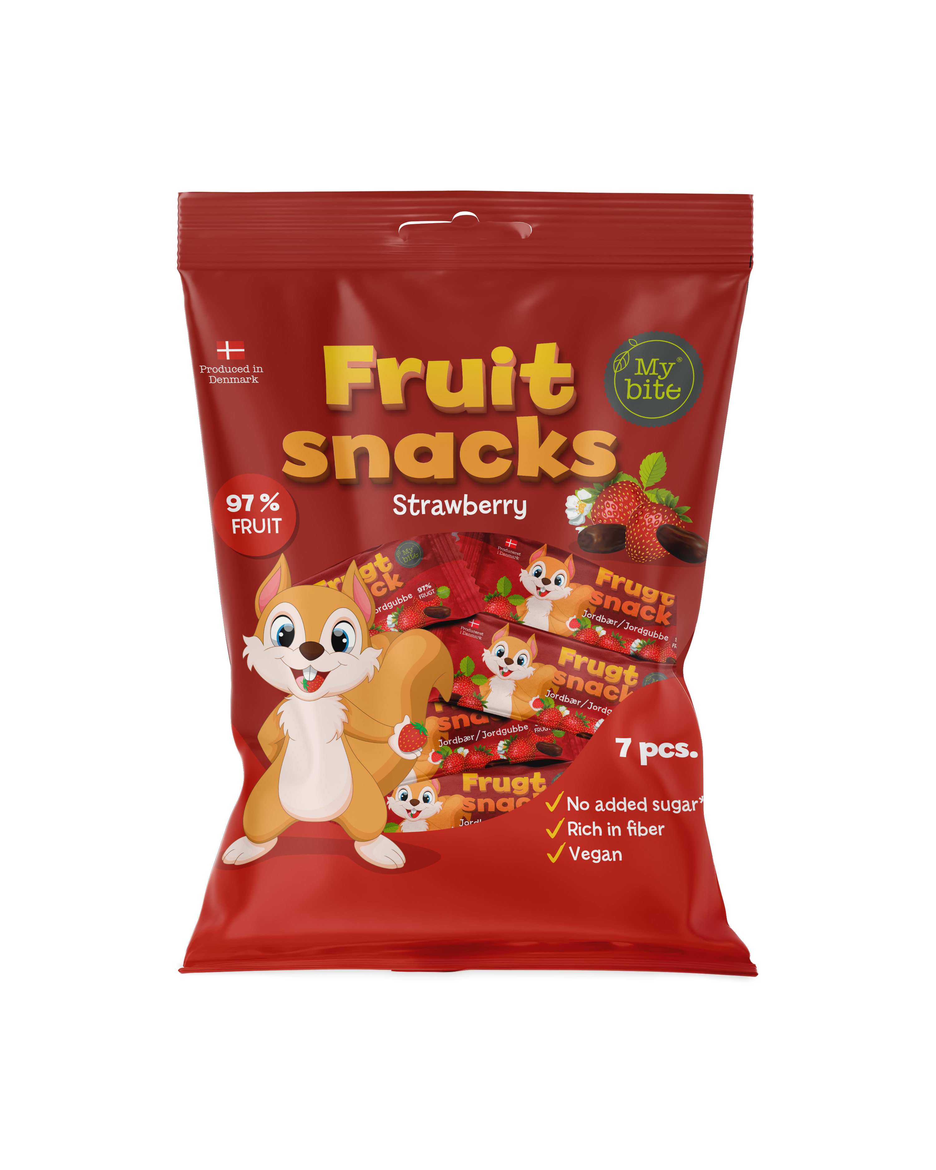 Strawberry Fruit Snacks Bag